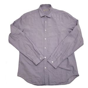 Burberry Brit Purple Long Sleeve Button Down Size L
